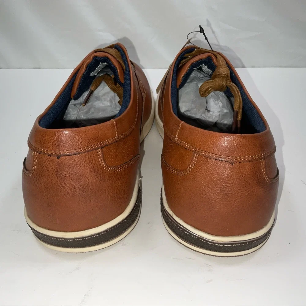NIB‎ Men’s Jousen Milan 3 Eyelet Brown Lace Up Fashion Dress Sneakers Size 13